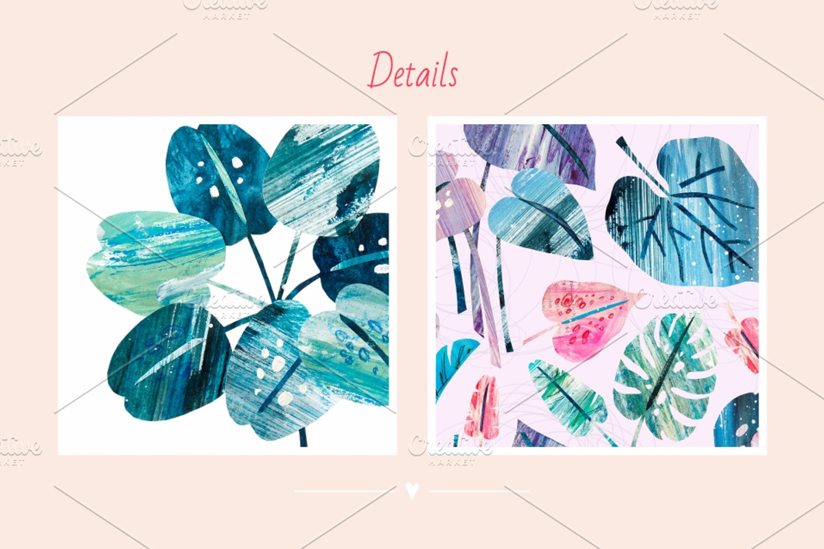 Collage Tropics, a Decorative Illustration by Ekaterina Mikheeva (Photo 4 of 5)