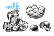 BIG set of food sketches, a Food Illustration by Steshnikova (Thumbnail 12 of 16)