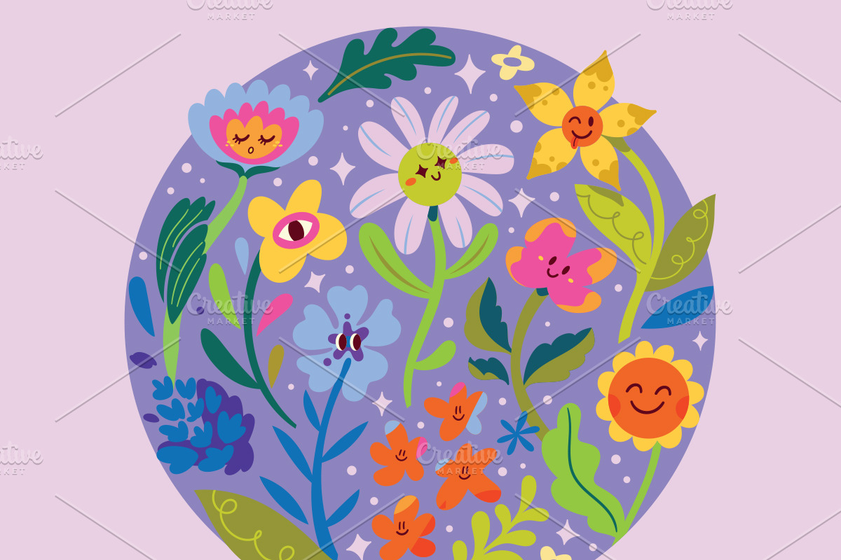 Happy Little Blooms, a Pattern Graphic by PenguinHouse (Photo 7 of 8)