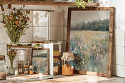 Rustic A4 Frame Mockup FR-KI-01, a Household Mockup by Callistemon Creative (Thumbnail 3 of 8)
