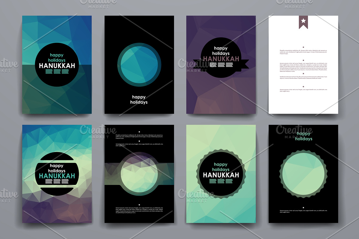 Hanukkah Set Of Brochure Templates, a Brochure Template by Palau (Photo 2 of 5)
