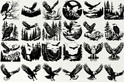 Eagle SVG Bundle, an Animal Illustration by DENIDigitalArtSudio (Thumbnail 4 of 6)