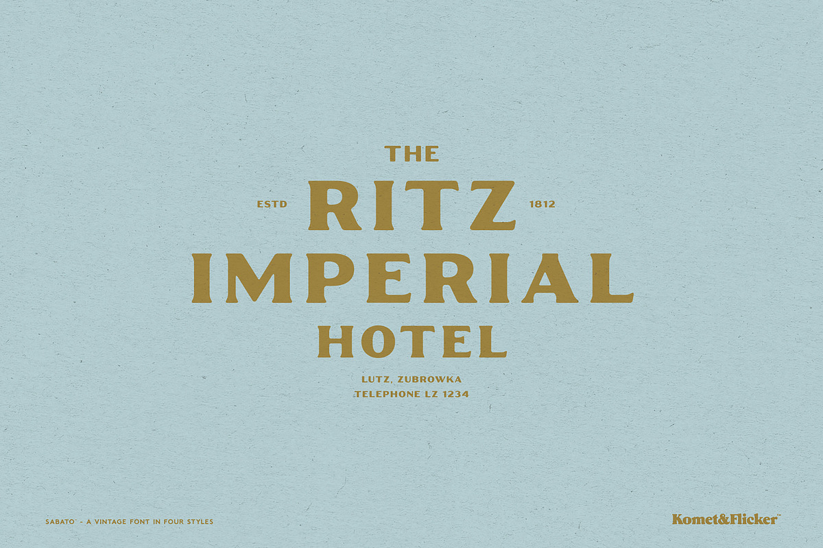 Sabato – Sans & Serif in Four Styles, a Serif Font by Komet & Flicker (Photo 5 of 12)