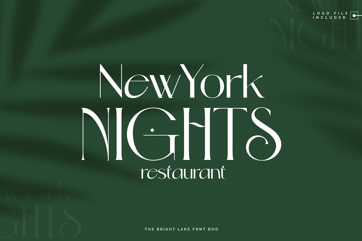 The Bright Lake Font Duo + Logos, a Serif Font by SNIPESCIENTIST (Photo 25 of 31)
