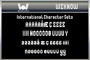 Aeroplane font, a Font by weknow (Thumbnail 9 of 9)