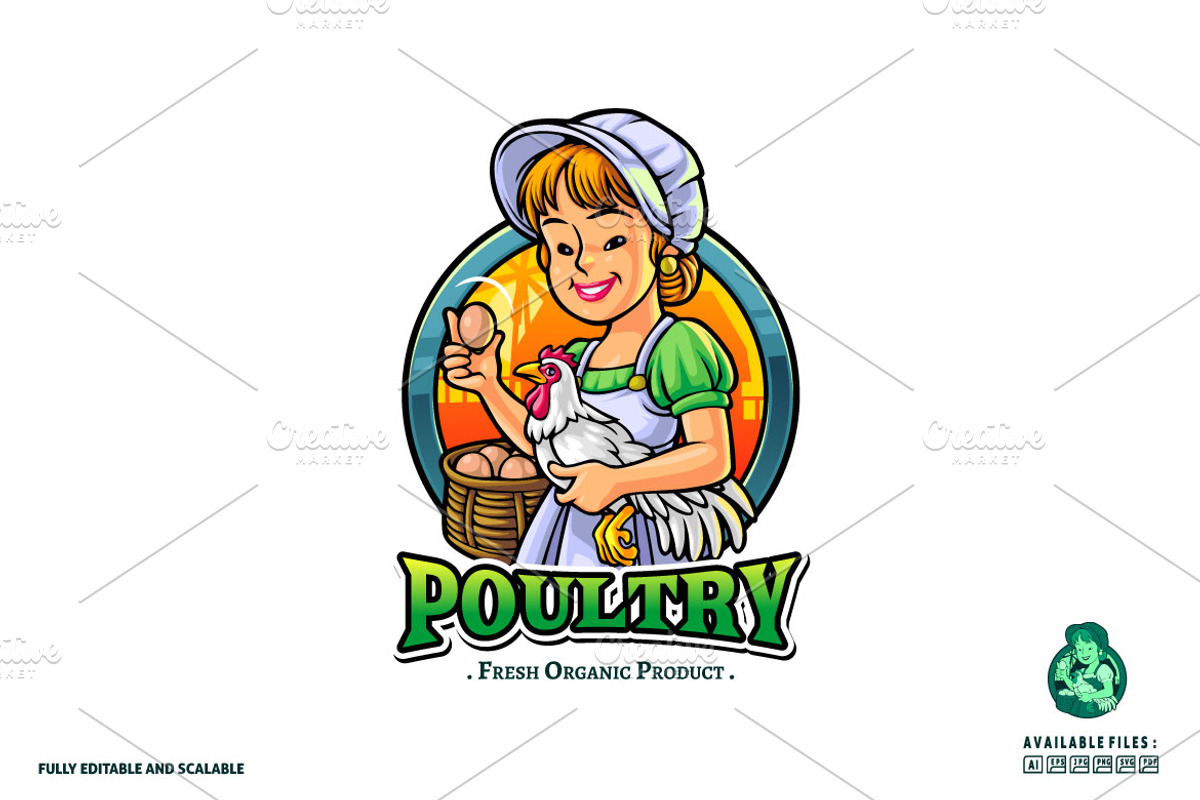 Lady Farmers logo, a Branding & Logo Template by Kongstones_std (Photo 3 of 5)