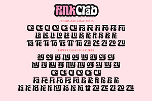 Pink Crab - Cute Retro Font