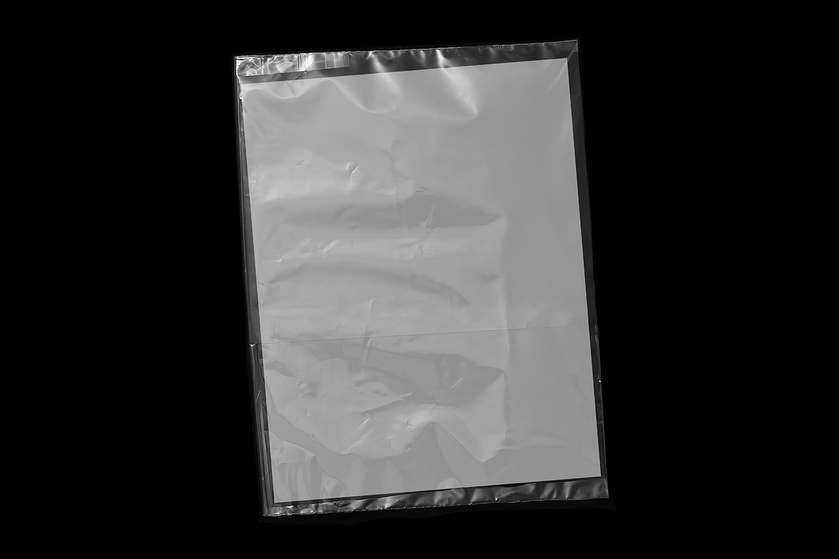 Plastic Bag Poster Mockup, a Print Template by BLKMARKET© (Photo 7 of 7)