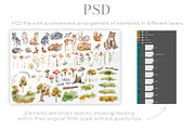 Woodland Animals Watercolor Clipart, an Illustration by Alisles (Thumbnail 17 of 18)