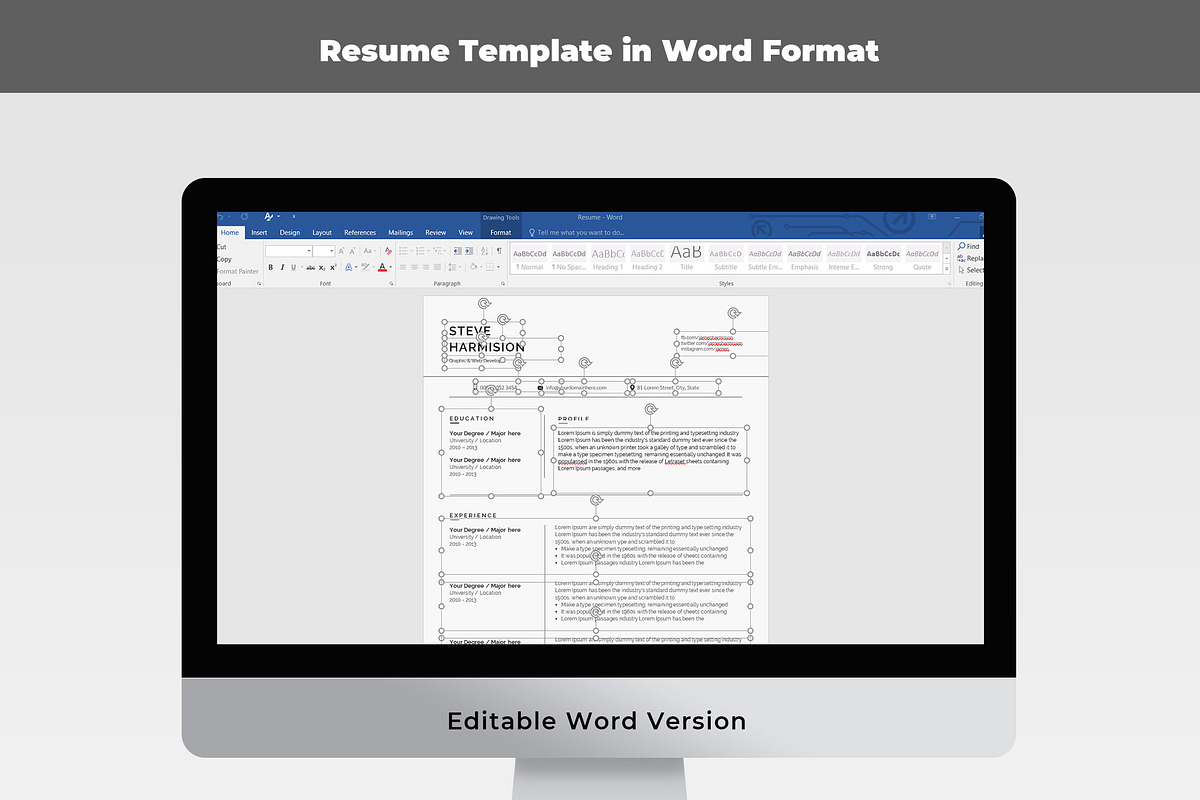 Cv template, a Resume Template by paulresume (Photo 3 of 3)