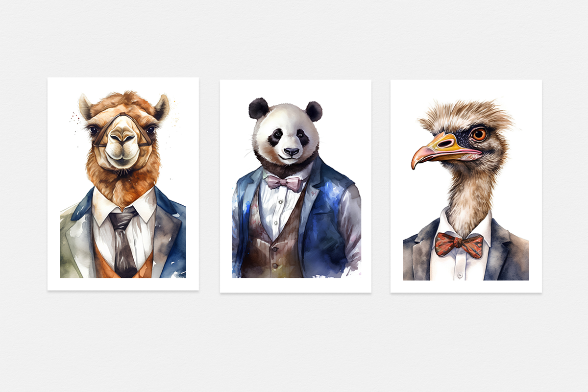 Animals in Suits Collection, an Animal Illustration by artsy-fartsy (Photo 10 of 14)