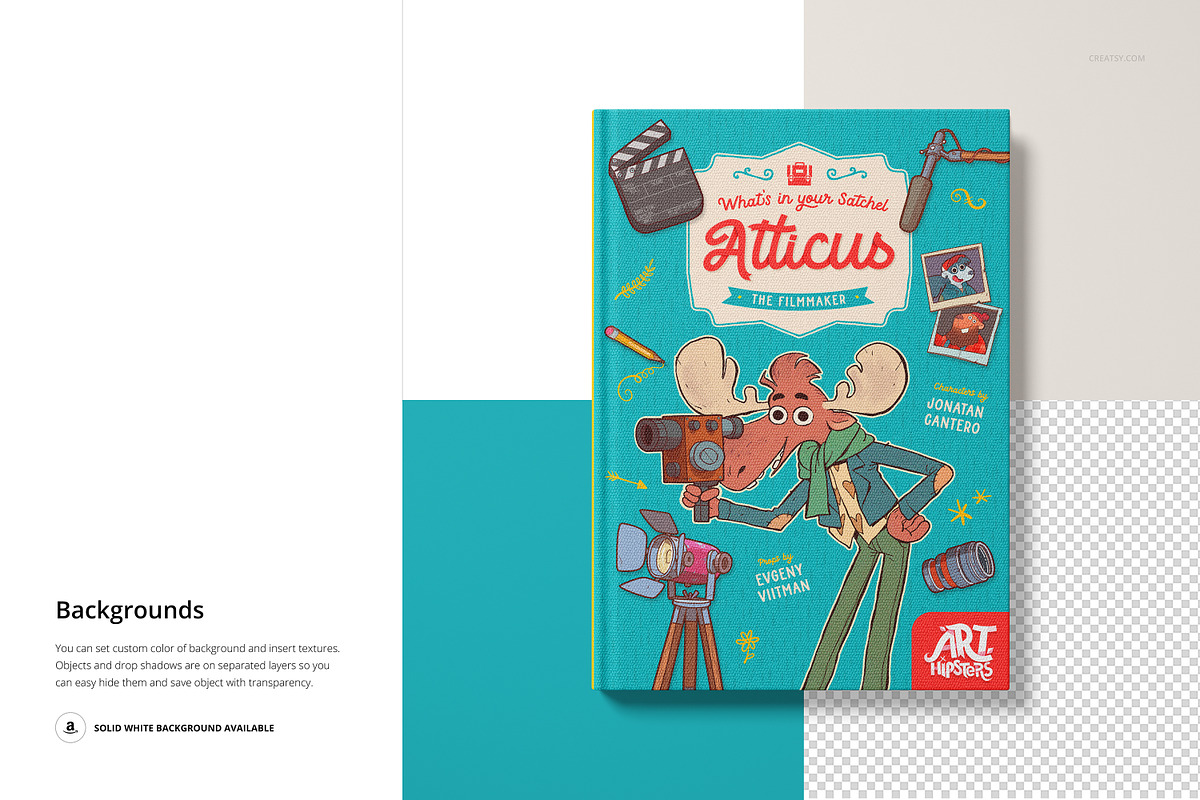 Buckram Hardcover Book Mockup, a Books & Magazine Mockup by creatsy5 (Photo 22 of 23)