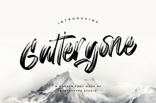 Gattergone Rough Brush Font