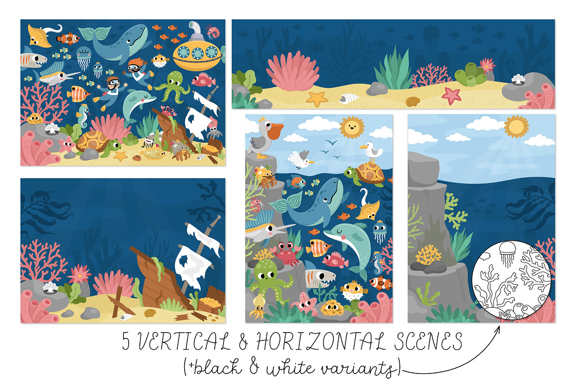 Under the sea clipart collection, an Animal Illustration by Lexi Claus (Photo 5 of 10)