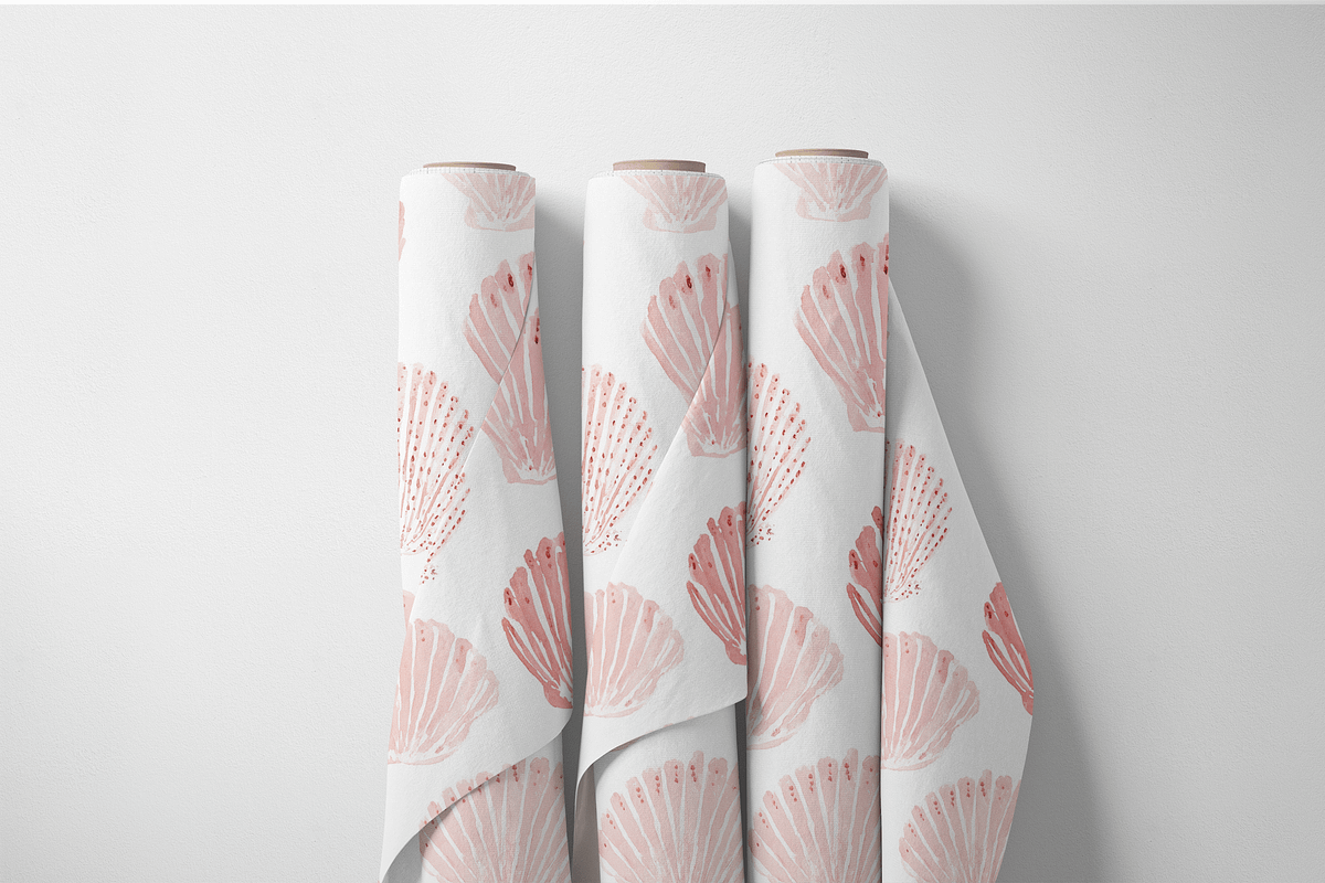 Seamless Seashell Watercolor Pattern, a Pattern Graphic by Pati Charm Studio (Photo 8 of 8)