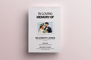 Foliage Funeral Program Template, an Invitation Template by Creatiya Type (Thumbnail 3 of 6)