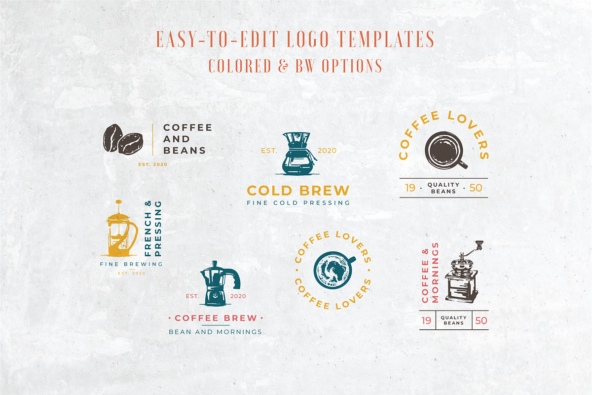 Coffee Lovers Bespoke Logo Bundle, a Branding & Logo Template by Pigment Café (Photo 3 of 6)