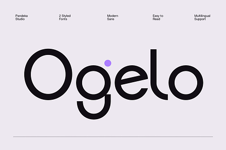 Ogelo - Rounded Modern Sans