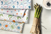 Sun and Sea. Vector Summer Patterns, a Pattern Graphic by Molly art (Thumbnail 6 of 21)