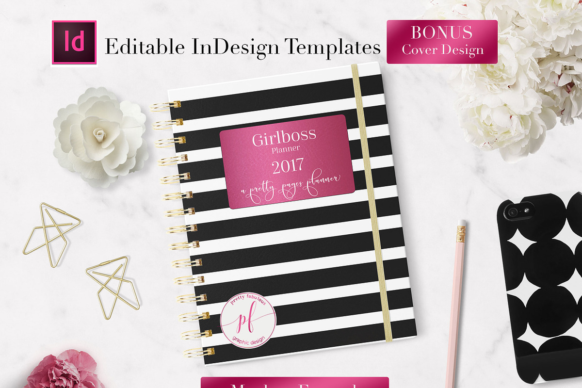 Weekly Calendar | InDesign Template, a Stationery Template by Planner Templates (Photo 11 of 23)