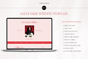 Red website for coach Canva template, a Websites & App Template by OliaMuseDesign (Thumbnail 3 of 5)
