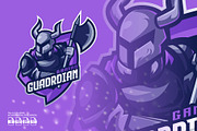 Guardian Skull Mascot Esport Logo, a Branding & Logo Template by prps.std (Thumbnail 1 of 3)