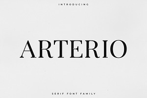 Arterio Font Family - Serif, a Serif Font by RC graphics