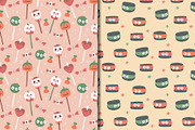 Cute Halloween Sweets Pattern, a Pattern Graphic by CreativeChristiana (Thumbnail 8 of 9)