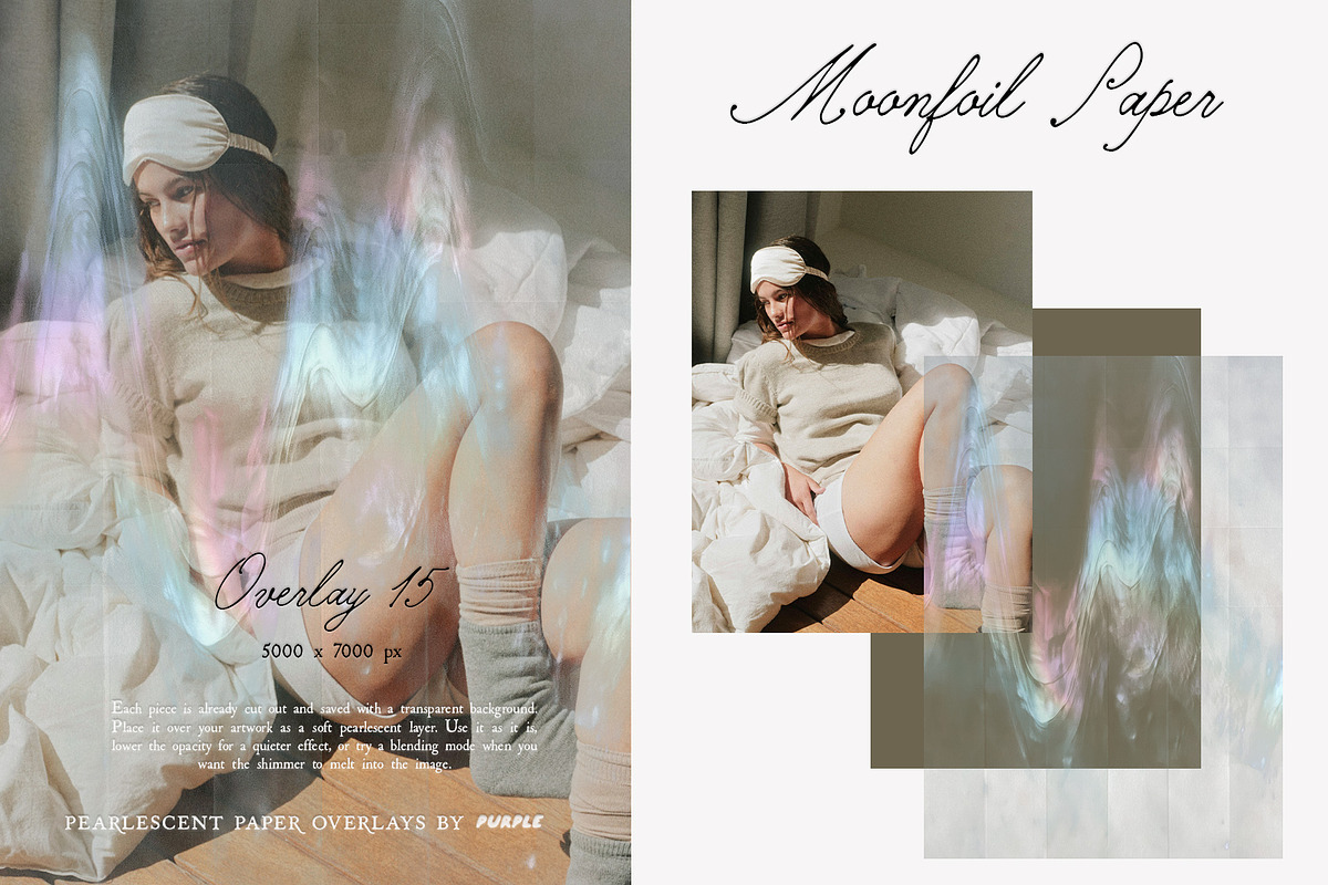 Moonfoil Paper: Pearlescent Overlays, a Texture Graphic by Purple (Photo 16 of 19)