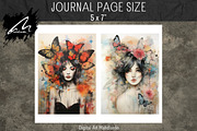 Girl and Butterflies, Collage Papers, a Person Illustration by Digital Art Mahdiseño (Thumbnail 7 of 9)