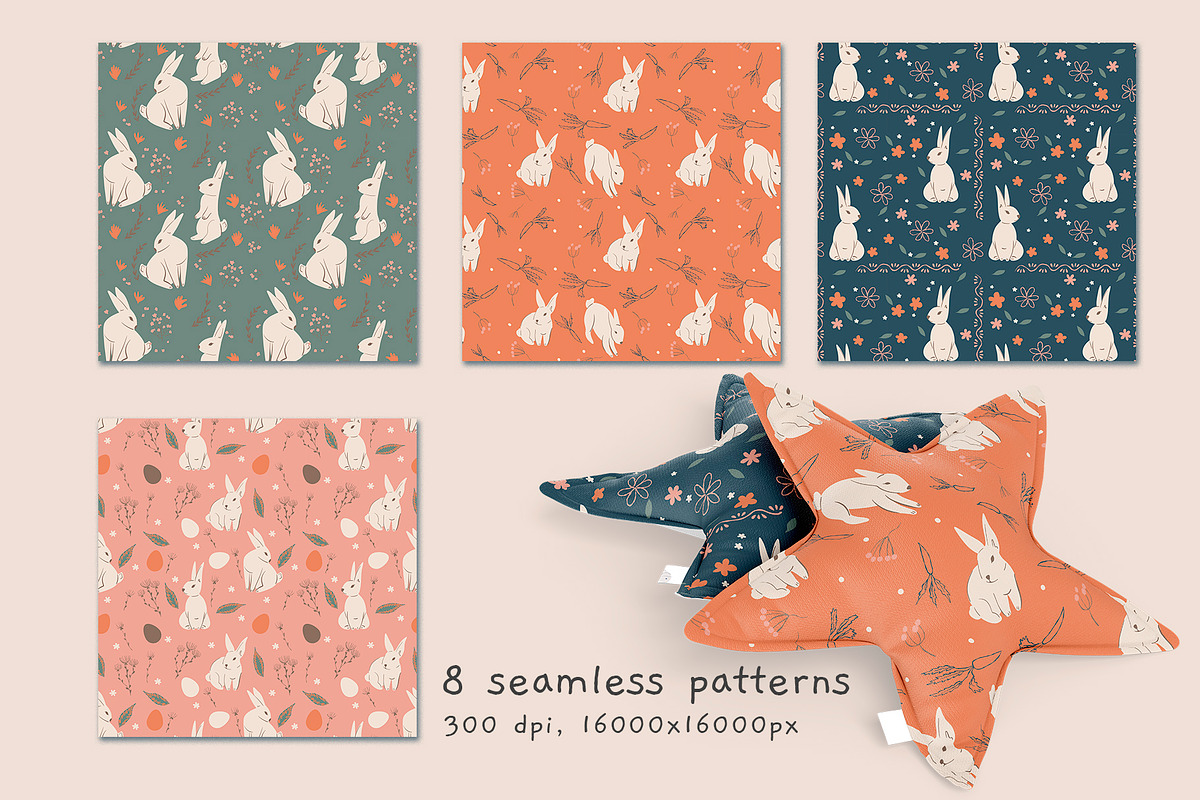Easter bunny clipart, an Object Illustration by svetlatek (Photo 7 of 9)
