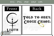 Told to Obey Chose Chaos Goth Witch, an Object Graphic by Willow Paige Farms (Thumbnail 1 of 5)