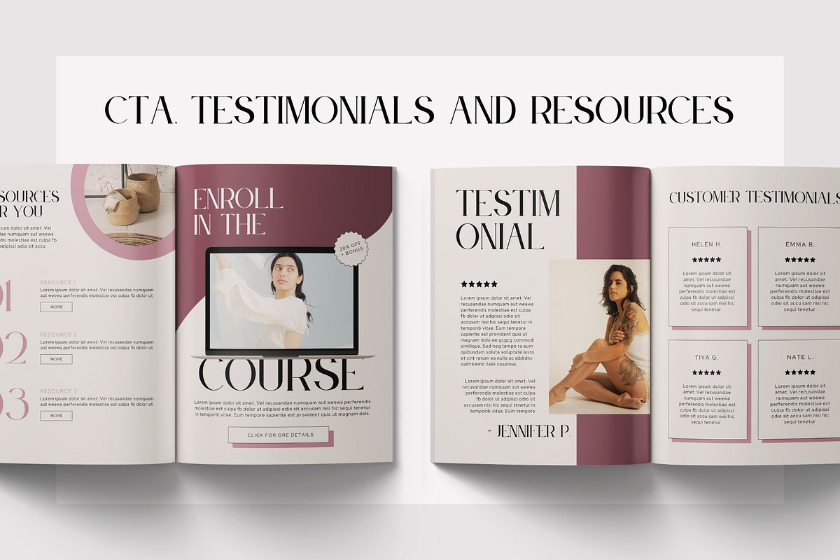 Coach Workbook Template CANVA, a Marketing Template by BoldNStudio (Photo 15 of 16)