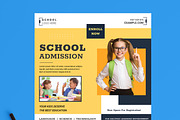 School Admission Flyer Template, a Flyer Template by MightyDesign (Thumbnail 2 of 8)