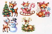 Christmas Cute Deer Sublimation, an Illustration by Dream Creation (Thumbnail 7 of 7)