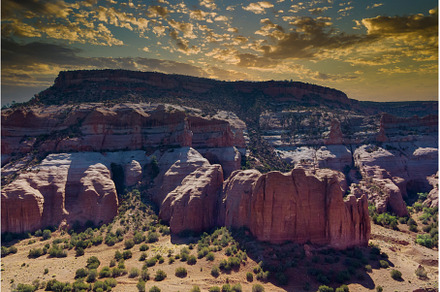 Panorama the Arizona desert scene, a Nature Photo by Ungvar Studio
