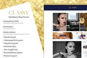 Classy - Responsive Wordpress  Theme