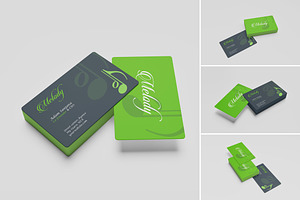 Rounded Business Card Mockup, an Advertising Mockup by Pexelyou