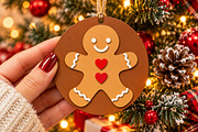 Gingerbread Bauble Laser Cut File, an Object Graphic by Libby Wishes (Thumbnail 2 of 3)