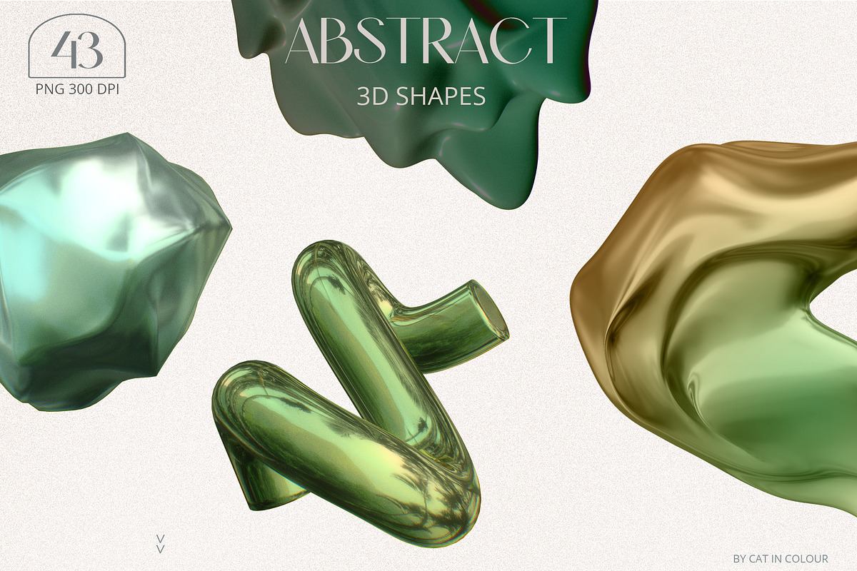 -25% BUNDLE Backgrounds & 3D Shapes, an Object Graphic by Cat In Colour (Photo 22 of 32)