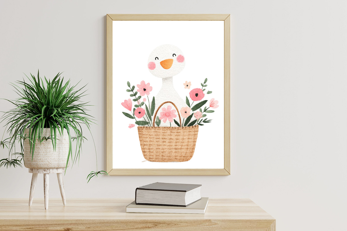 Spring Silly Goose Clipart, an Illustration by Designworld (Photo 10 of 10)