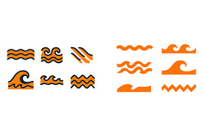 Colorful wave designs featuring, an Illustration by ZinetroN