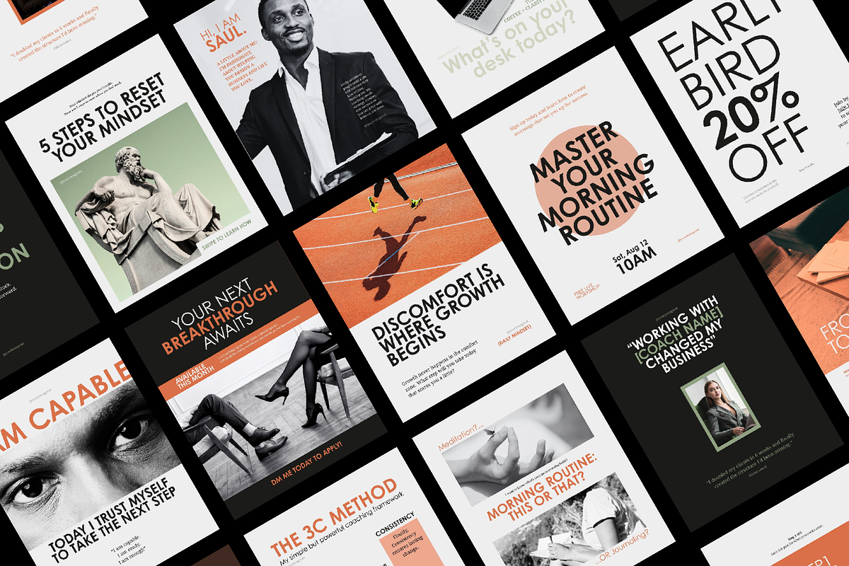 Coaches Instagram Pack | Canva