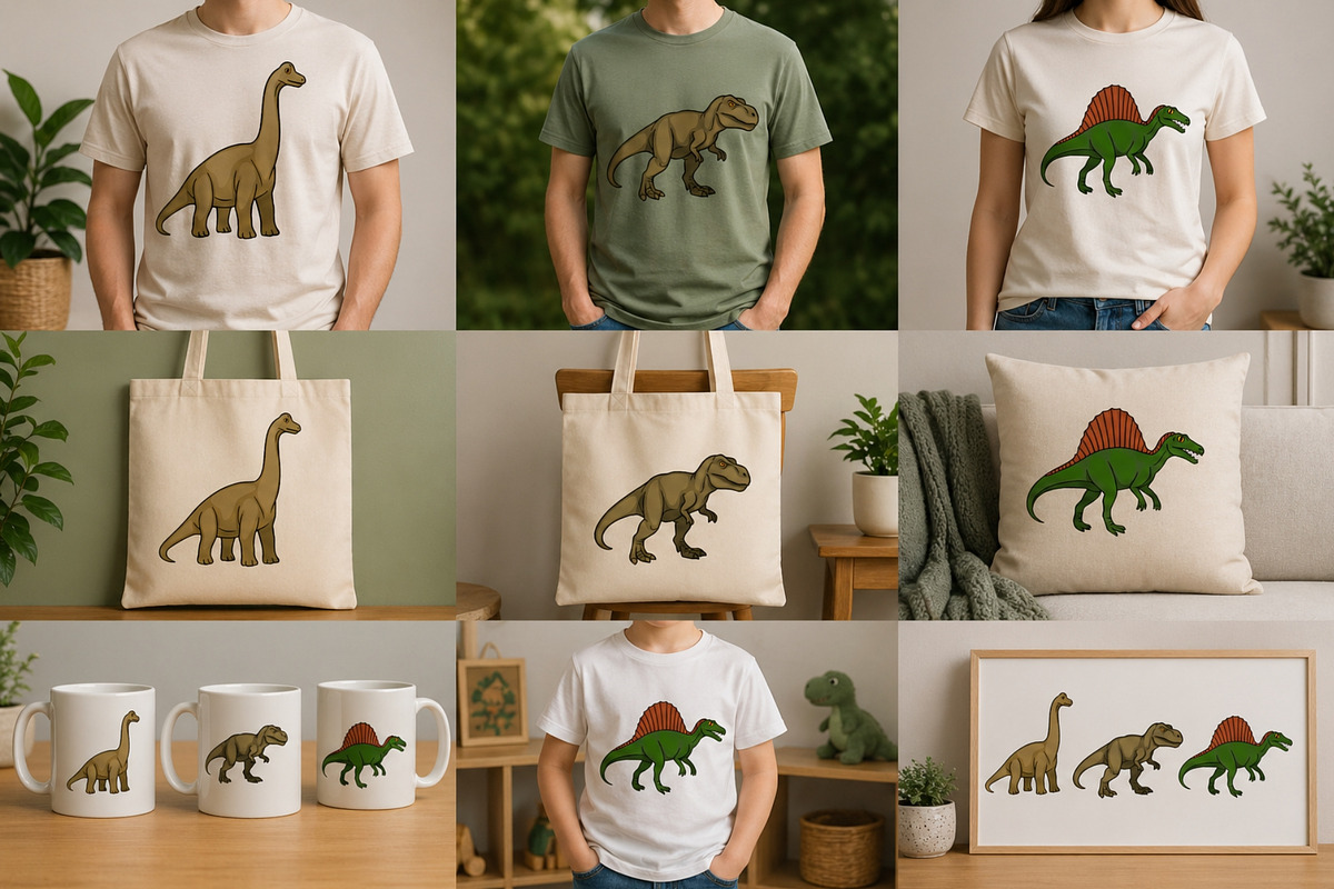 Dino World: Prehistoric Clipart, an Animal Illustration by Elatedowl (Photo 3 of 7)