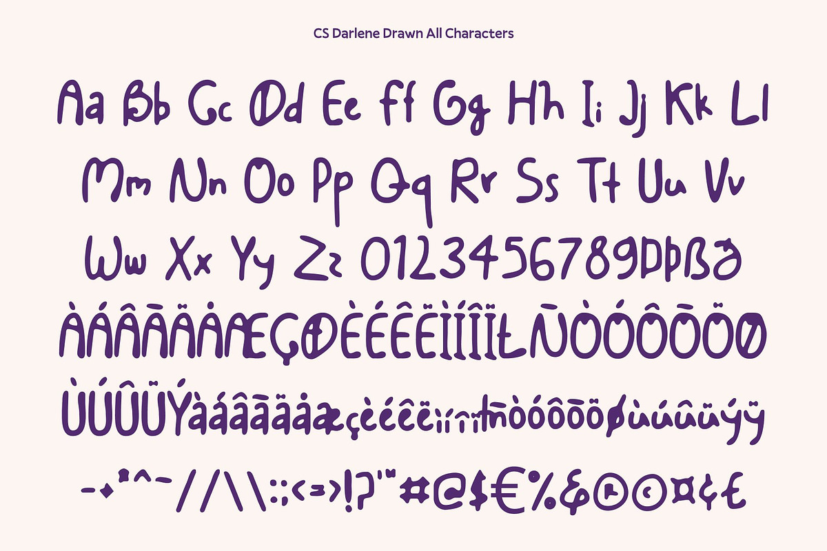 CS Darlene Drawn, a Handwritten Font by Craft Supply Co. (Photo 8 of 8)