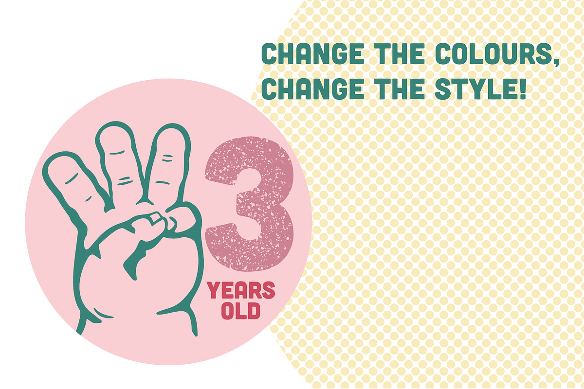 Count me in! Five vector hands 1-5, a Decorative Illustration by Tanya Cornish (Photo 7 of 8)