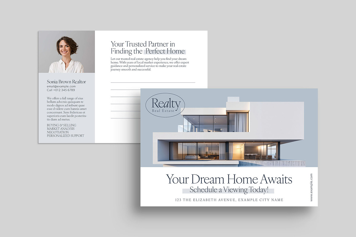 Real Estate Postcard Template, a Card Template by BrandPacks (Photo 4 of 5)