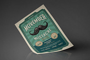 Movember Mustache Party Flyer, a Flyer Template by monogrph (Thumbnail 4 of 4)