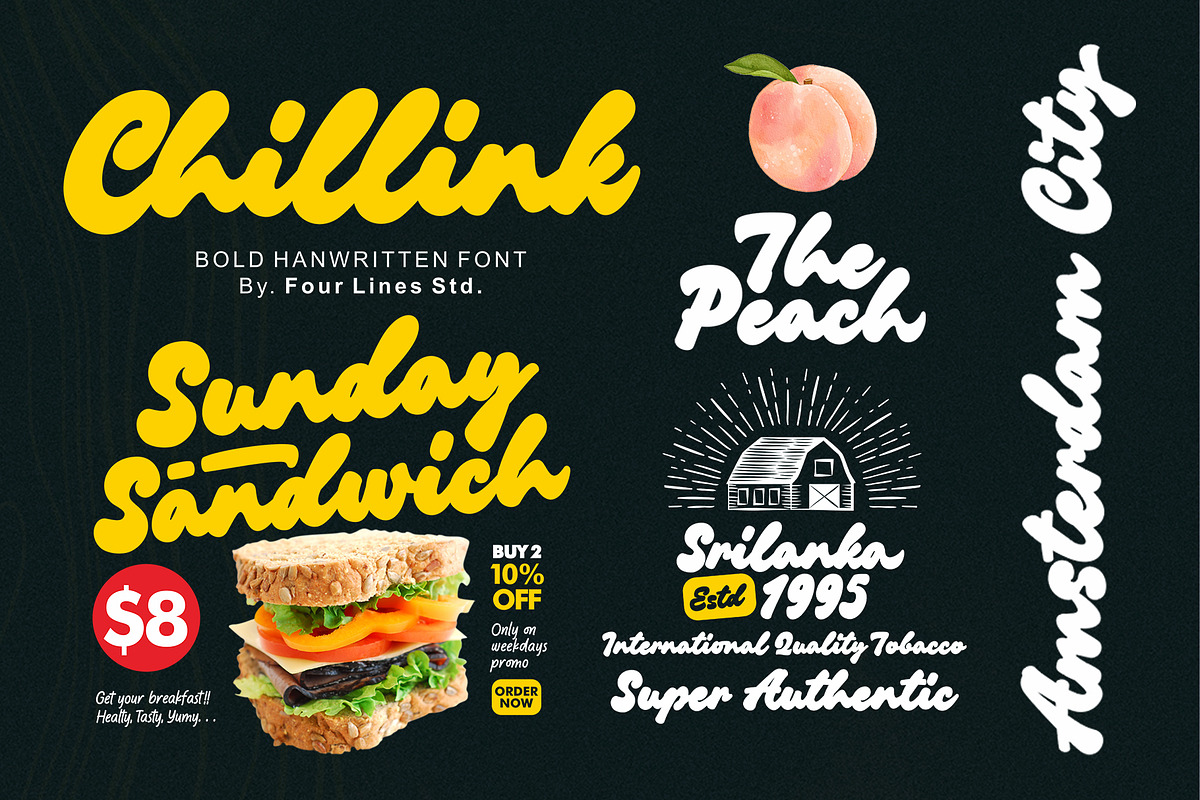 Chillink - Bold Brush Handwritten, a Handwritten Font by Four Lines Std. (Photo 9 of 10)