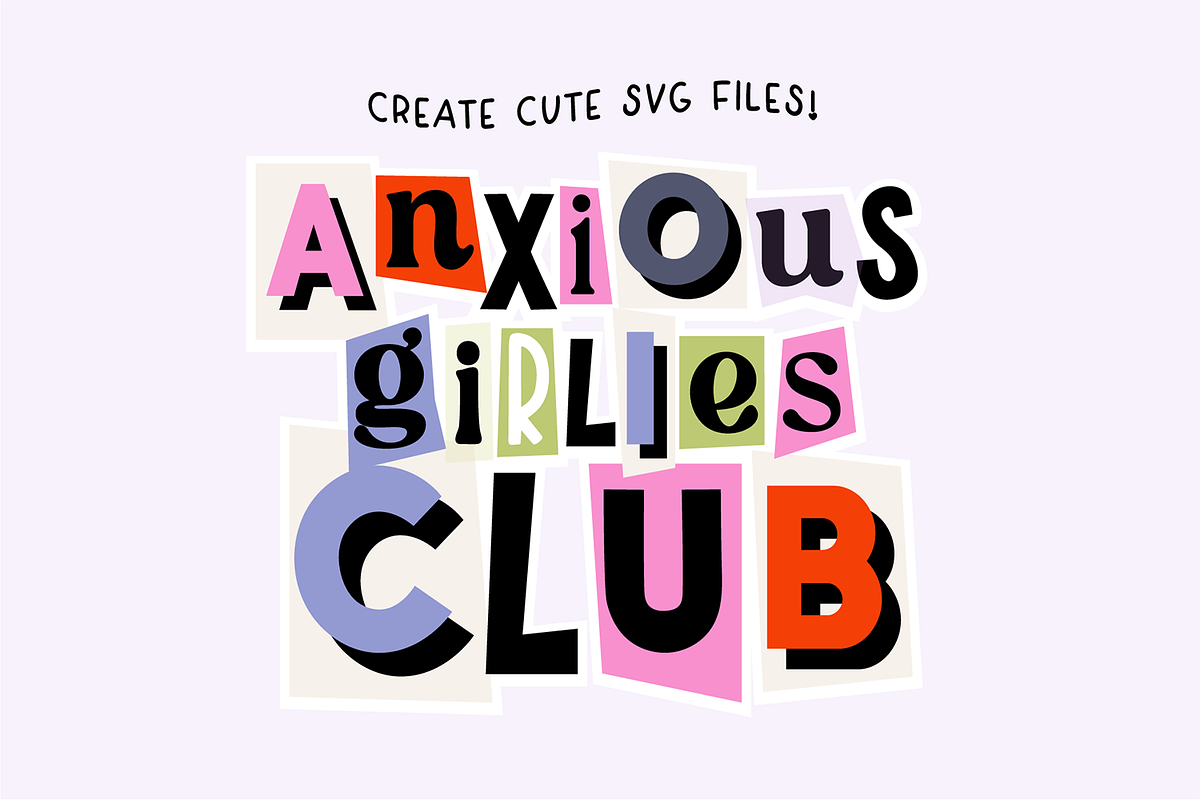 RANSOM CUTOUTS Font and SVG Letters, a Sans Serif Font by Blush Font Co. (Photo 3 of 7)